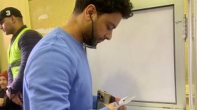 الفنان أحمد جمال يدلي بصوته في الانتخابات الرئاسية