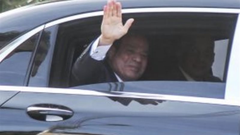 السيسي يغادر لجنة التصويت في الانتخابات الرئاسية