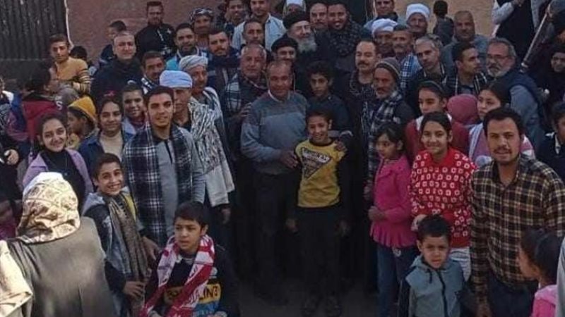 قرية الجريدات بسوهاج تدعم السيسي