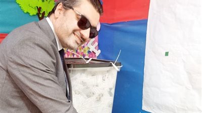 وليد عتلم يدلي بصوته في الانتخابات الرئاسية