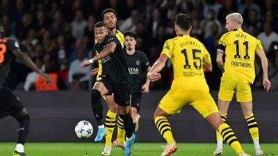 مباراة باريس سان جيرمان وبروسيا دورتموند بدوري الأبطال