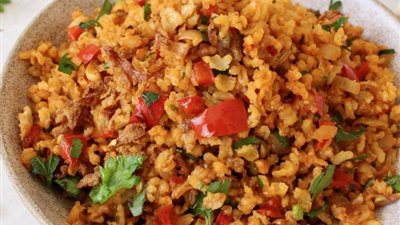 طريقة عمل الأرز البخاري بالدجاج مثل المطاعم