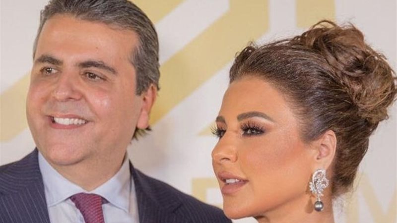 ماجي بو غصن وزوجها جمال سنان