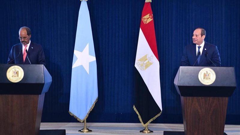 الرئيس السيسي والرئيس الصومالي