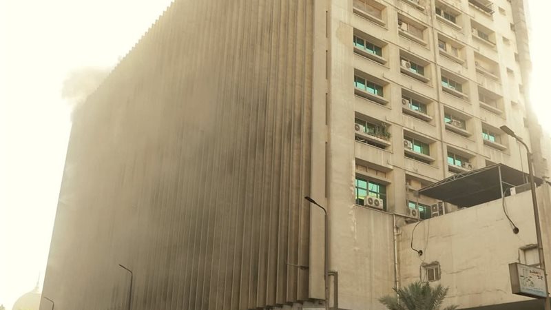 حريق سنترال رمسيس