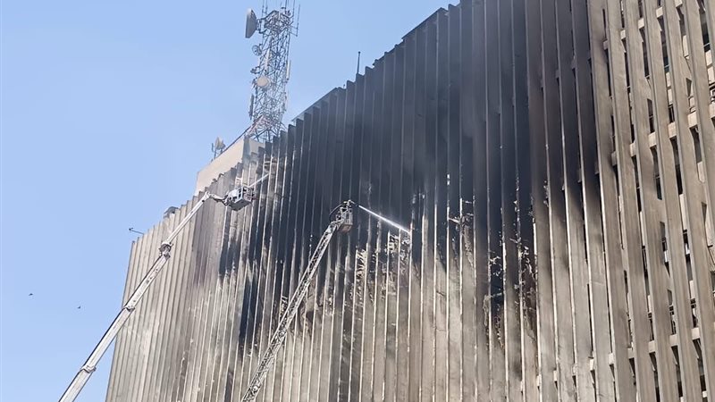 حريق سنترال رمسيس