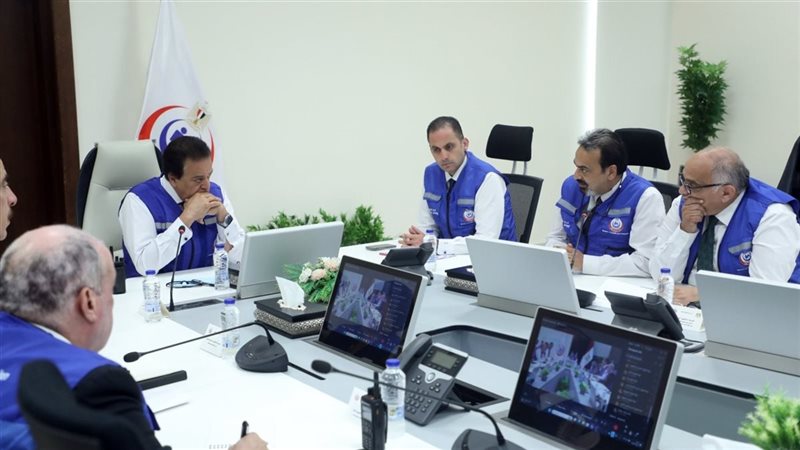 وزير الصحة يترأس غرفة الأزمات المركزية