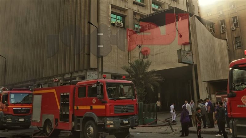 حريق سنترال رمسيس 