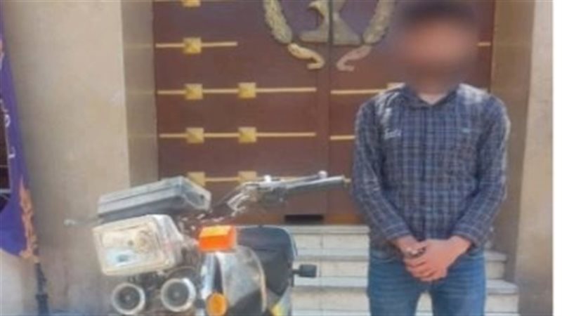 المتهم عقب ضبطه 