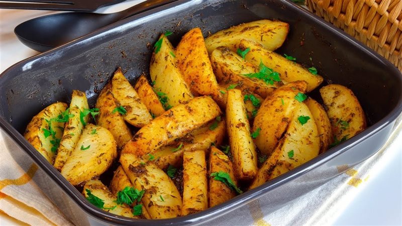 وصفة بطاطا الودجز الصحية