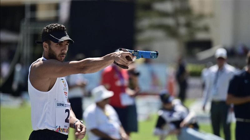 مهند شعبان بطل مصر في الخماسي الحديث
