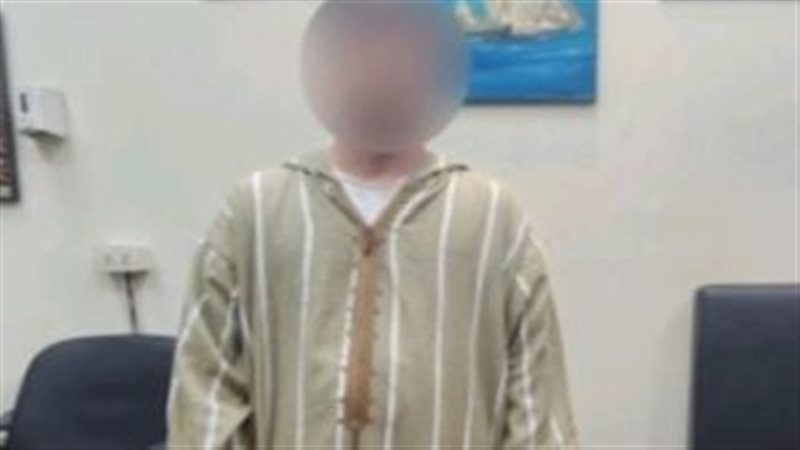 أحد المتهمين عقب ضبطه 