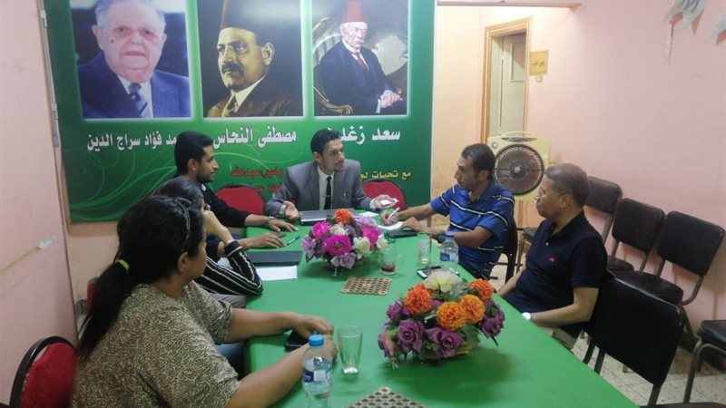 وفد الفيوم اثناء اللقاء