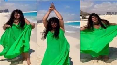 أمام البحر.. فيفي عبده ترقص على أغنية «مكسرات» لـ أحمد سعد (فيديو)