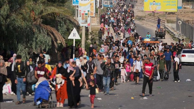 النزوح القسري في غزة