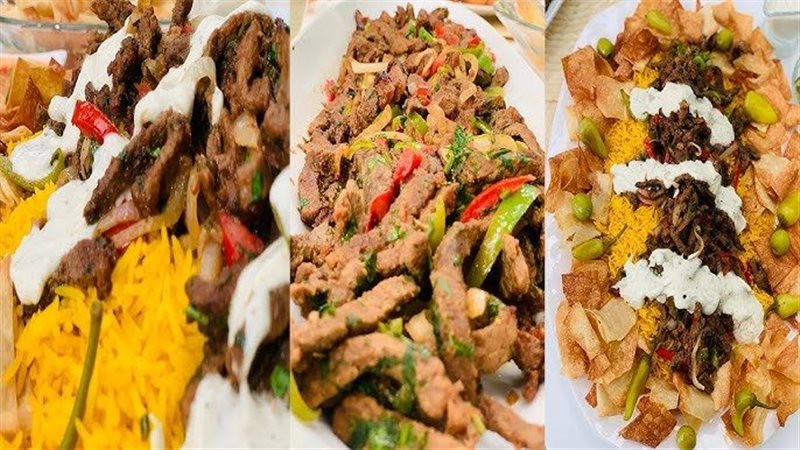 فتة شاورما اللحم السوري