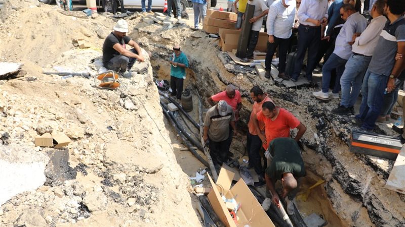 قطع المياه في الجيزة اليوم