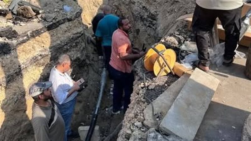 انتهاء إصلاح العطل الكهربائي