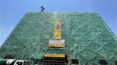 أجهزة الدولة تواصل عمليات ترميم مبنى سنترال رمسيس (صور)