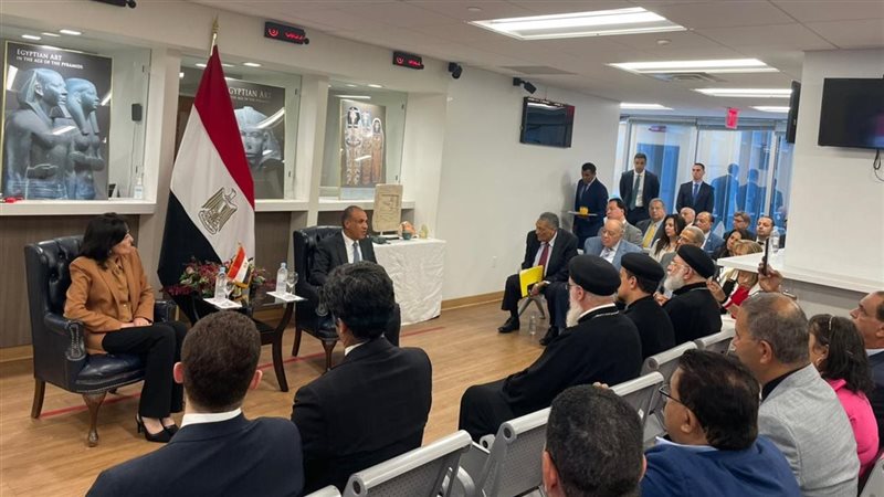 جانب من اللقاء مع الجالية المصرية