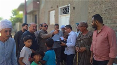لجنة بيطرية لفحص خسائر الثروة الحيوانية في قرية برخيل بسوهاج