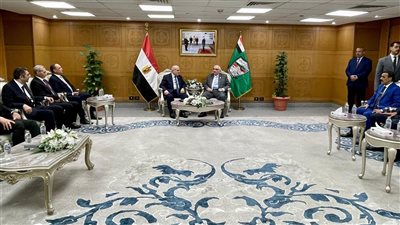 رئيس النيابة الإدارية يهنئ المستشار حسين مدكور بمنصبه الجديد