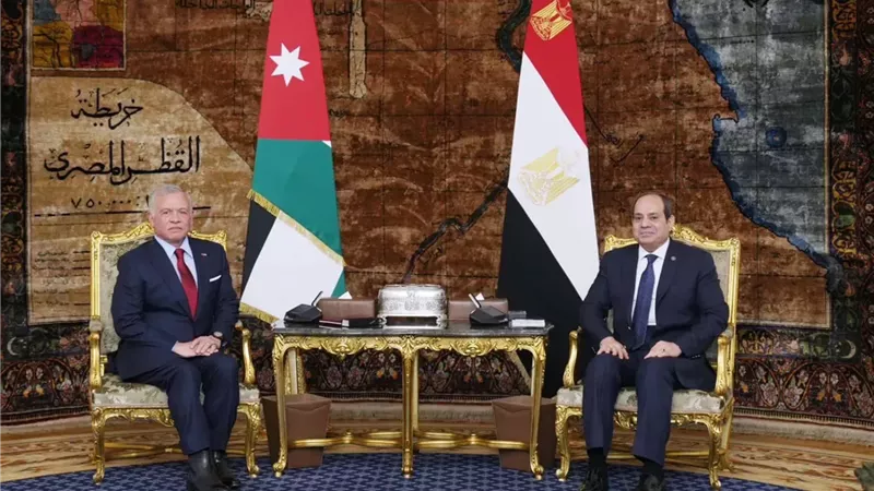 الرئيس السيسي ونظيره الأردني