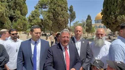 بن غفير يقود اقتحام لـ«المسجد الأقصى».. ويحرض على احتلال قطاع غزة