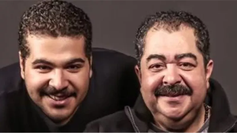 طارق عبدالعزيز وابنه