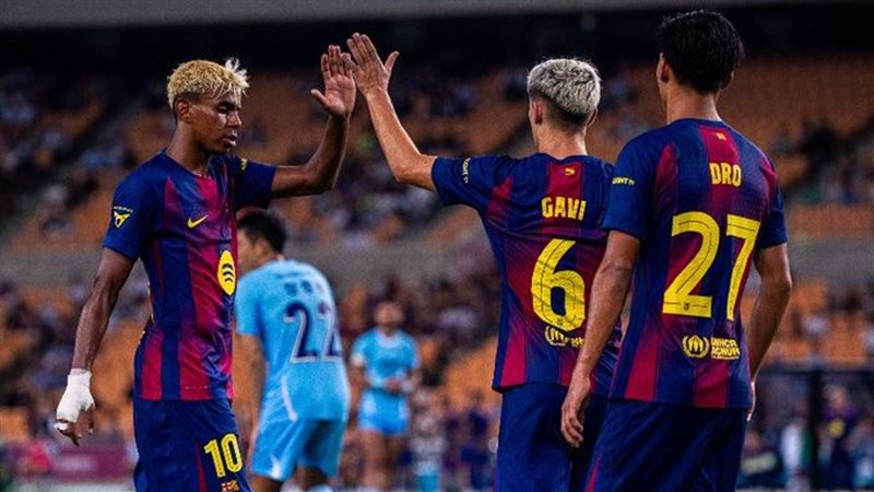 لاعبو برشلونة