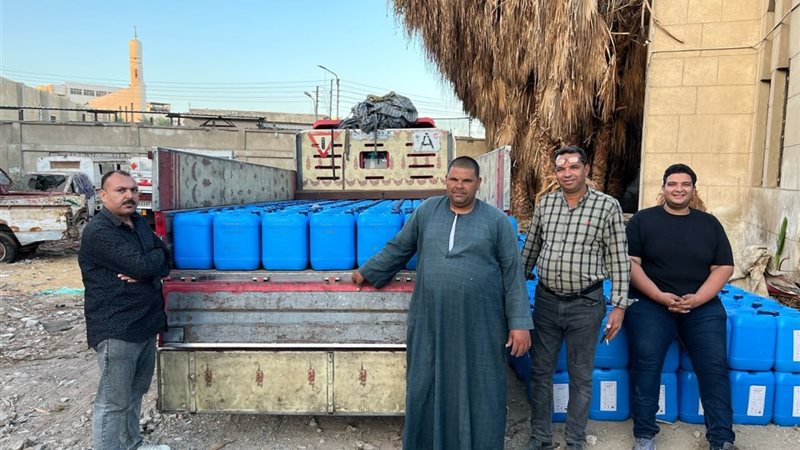 بعض المضبوطات التى ضبطتها الحملة
