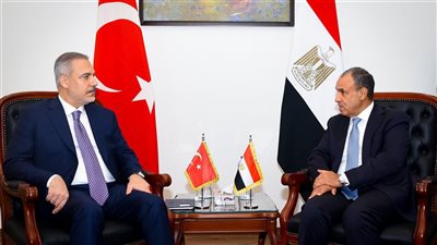 جلسة مناقشات بين وزير الخارجية ونظيره التركي لبحث آخر مستجدات الأوضاع بالمنطقة