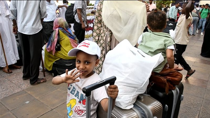 توافد السودانيين على محطة رمسيس اليوم