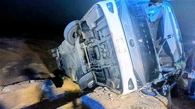 النيابة تباشر التحقيق في واقعة إصابة 30 شخص بحادث طريق أسيوط