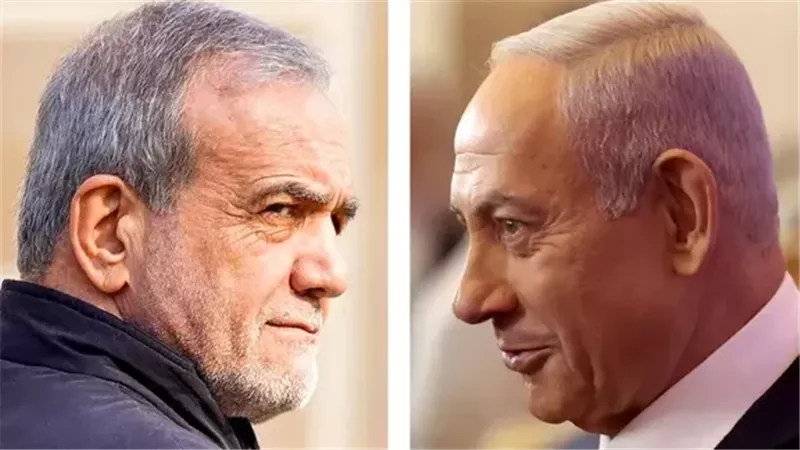 الرئيس الإيراني ونتنياهو 