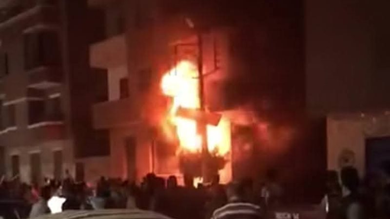 صورة من موقع الحادث 