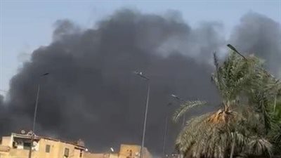 حريق يلتهم مخلفات صناعية بأرض فضاء في مركز بدر بالبحيرة