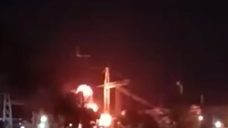  اندلاع حريق بمحول كهربائي في محطة الحصايا