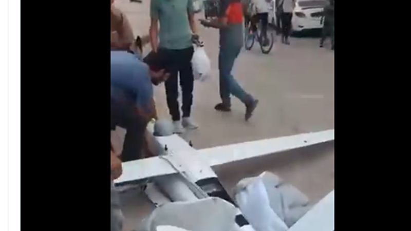 سقوط طائرة إسرائيلية في غزة