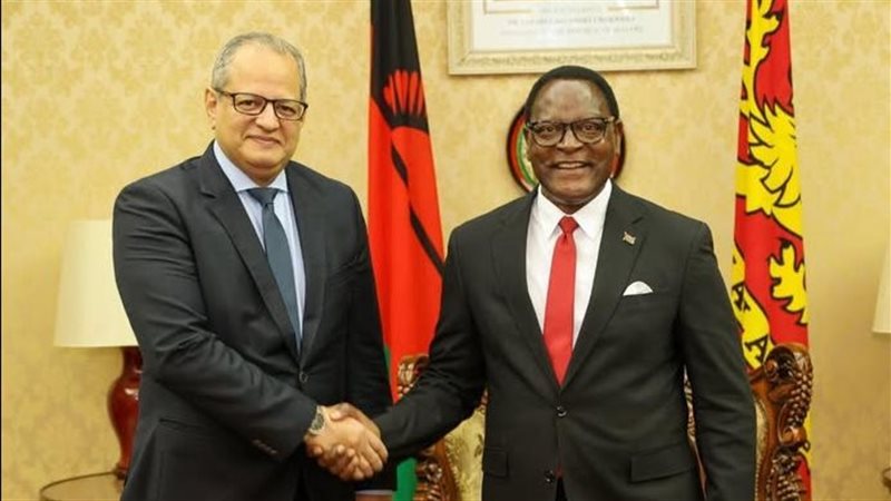 السفير المصري مع الرئيس المالاوي 