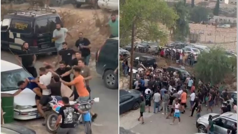 لحظة الهجوم على حكم مباراة