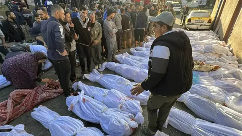 جثامين الشهداء واسمه العدوان على غزة