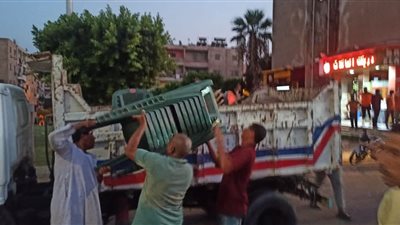 حملات مكبرة لإزالة العشوائيات والإشغالات بالتجمع الثالث