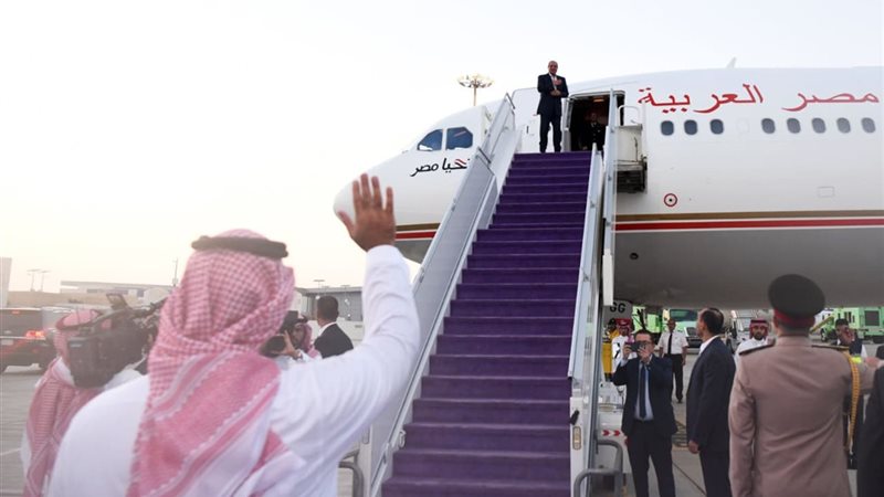 جانب من مراسم توديع الرئيس عبدالفتاح السيسي 