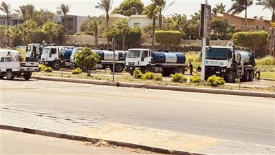 إعادة ضخ المياه وعودة الحياة لطبيعتها بعد إصلاح كسر خط الرئيسي بالقاهرة الجديدة