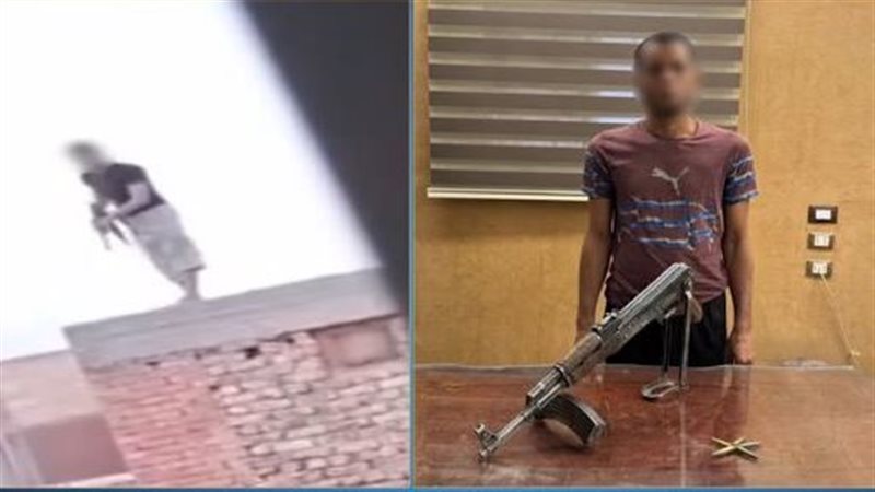 ضبط عاطل أطلق النار على جيرانه في أسوان