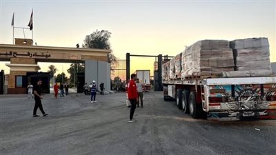 الهلال الأحمر يدفع بنحو 4000 طن مساعدات إلى قطاع غزة اليوم