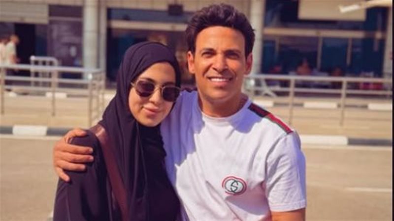 سعد الصغير وبنته 
