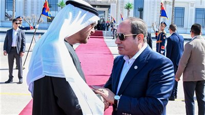 الرئيس السيسي يودّع محمد بن زايد في ختام زيارته لمصر