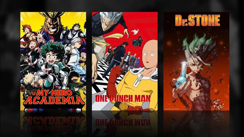 مجموعة من مسلسلات Crunchyroll